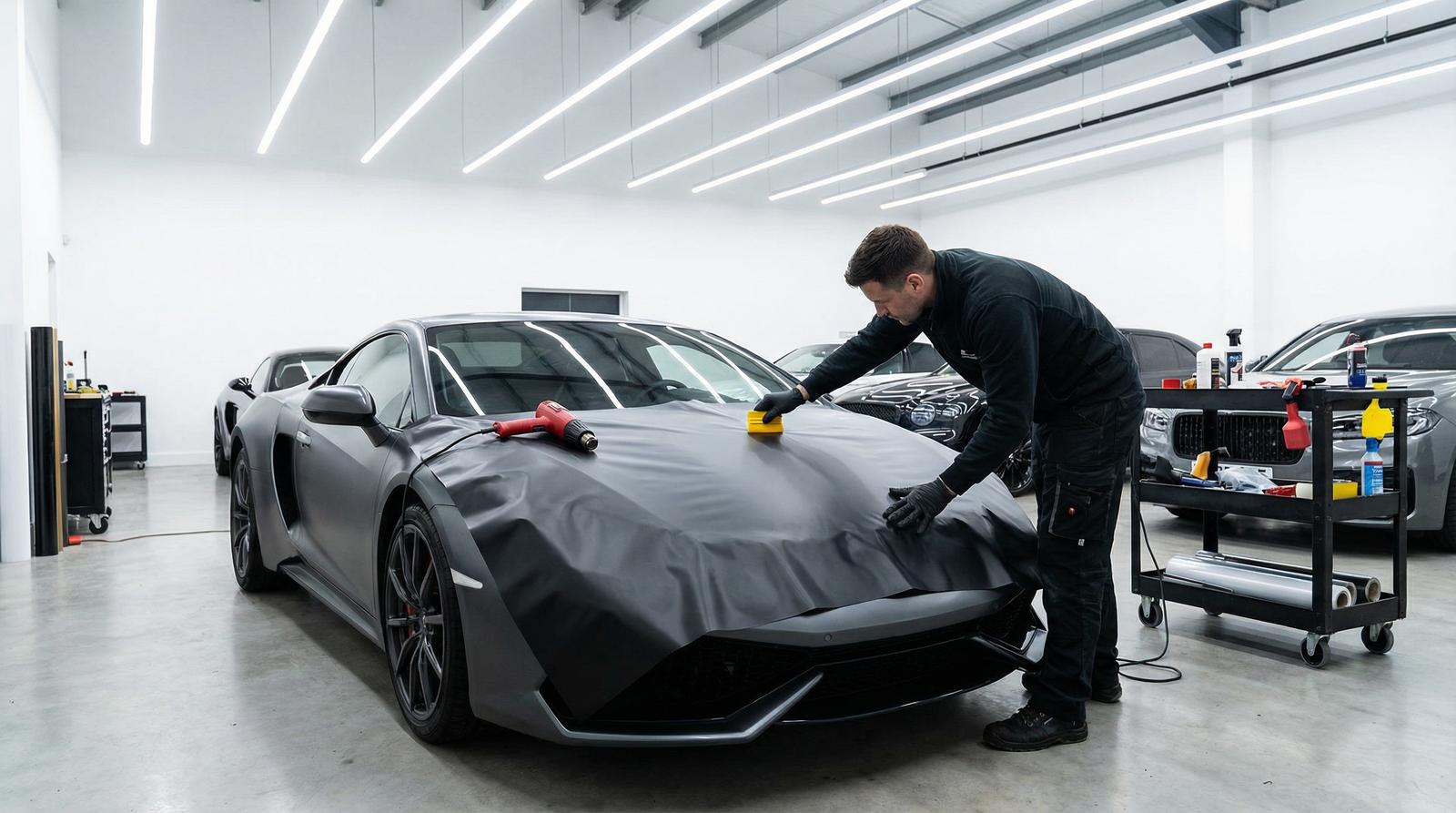 91车身贴膜改装视频